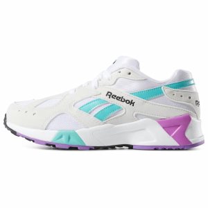 Reebok Aztrek Turnschuhe Damen - Grau/Türkis - DE 483-EBT